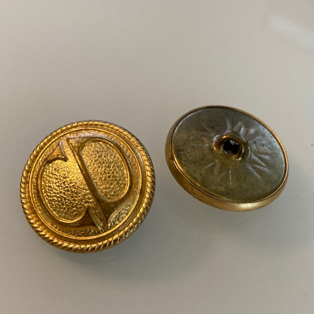 Vintage Dior Button Charm Upcycled - Picture 7 of 8